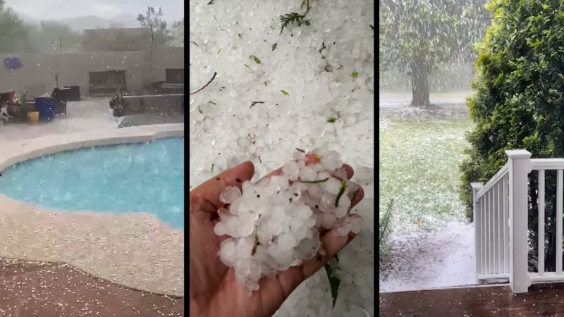 Hailstorms Pummel Summer's Green