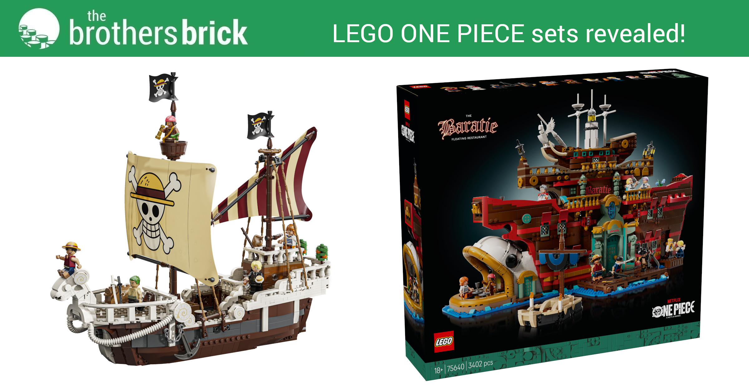 One Piece LEGO Sets: August 1st, 2025 Grand Line Launch