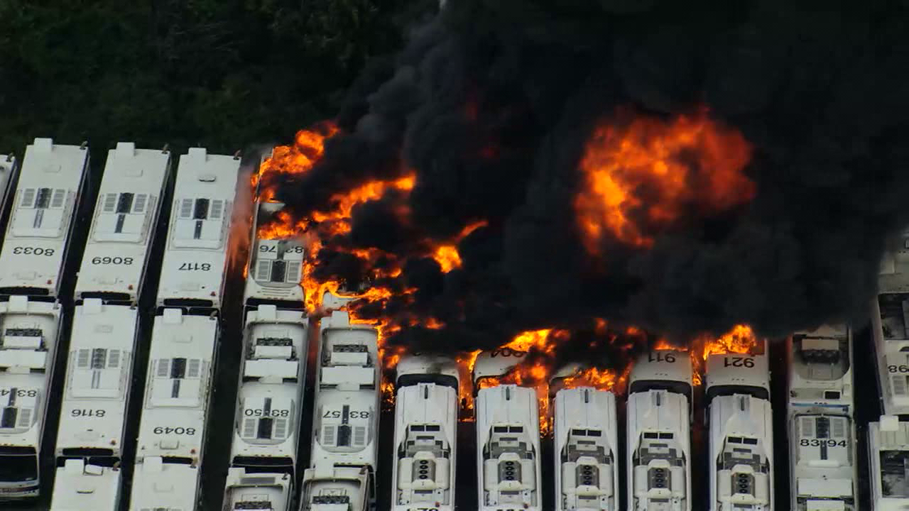 Philadelphia Bus Depot Fire: Multiple SEPTA Buses Destroyed