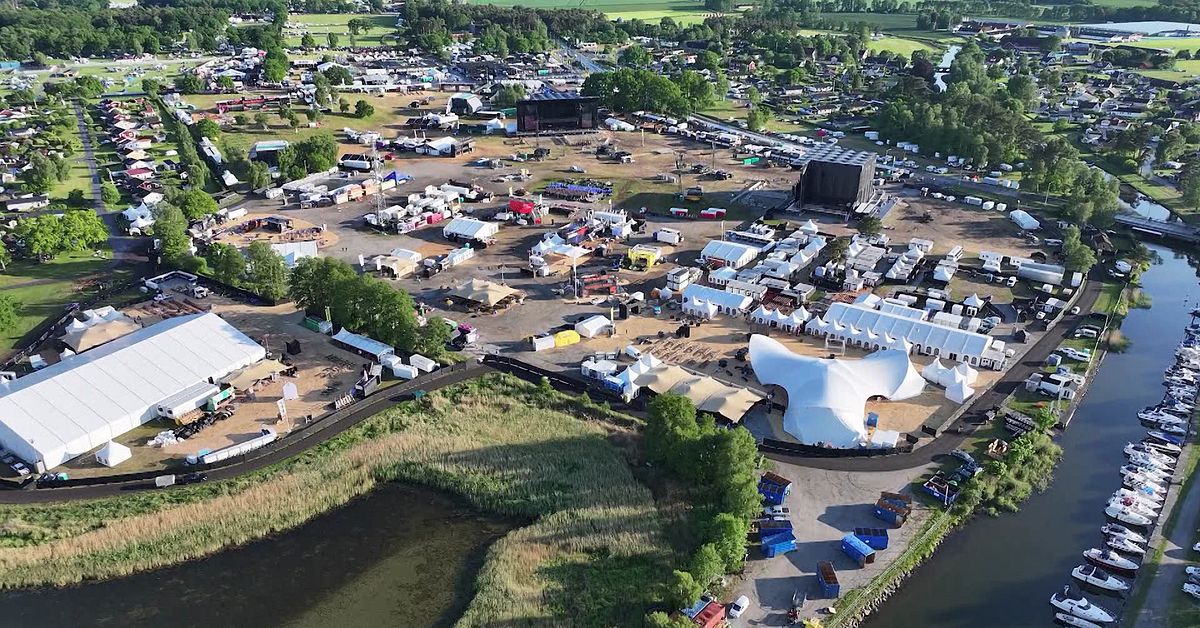 Sweden Rock Festival: Aerial View